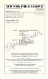 Conductors Signed Program Pages – Set of 42