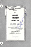 Kubelik, Rafael - Signed Program Chicago Symphony 1953
