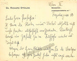Strauss, Richard - Autograph Note Signed
