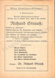 Strauss, Richard - Lot of 8 Concert Programs
