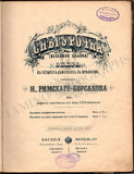 Rimsky-Korsakov, Nikolai - Signed Score "The Snow Maiden"
