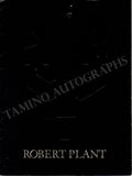 Plant, Robert - Signed Photograph & Brochure