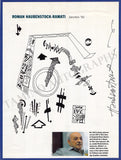 Haubenstock-Ramati, Roman - Signed Card + Signed Page