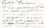 Pantaleoni, Romilda - Autograph Note Signed on Card