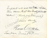 Vintage Opera Signers - Lot of Signed Album Pages