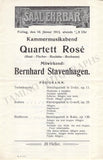 Rose Quartet - Lot of 14 Concert Programs 1895-1937