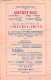 Rose Quartet - Lot of 14 Concert Programs 1895-1937