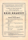Rose Quartet - Lot of 14 Concert Programs 1895-1937