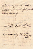 Vestris, Rose - Autograph Letter Signed 1792