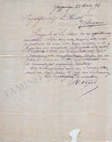 Vogel, Rudolf - Autograph Letter Signed 1876