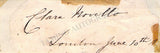 Novello, Sabilla - Novello, Clara - Autograph Riddle & Signature Cut