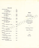 Distel, Sacha - Signed Cabaret Menu