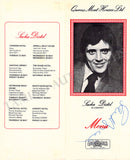 Distel, Sacha - Signed Cabaret Menu