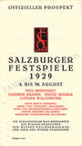 Salzburg Festspiele - Lot of 36 Festival Program Brochures 1926-1949