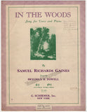 Gaines, Samuel R. - Signed Score "In The Woods" 1944