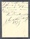 Bernhardt, Sarah - Autograph Letter Signed 1899 & Photos