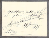 Bernhardt, Sarah - Autograph Letter Signed 1899 & Photos