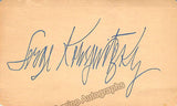 Koussevitzky, Serge - Signed Album Page + Photo