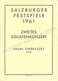 Cherkassky, Shura - Set of 2 Unsigned Concert Programs