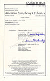 Pianists Signed Program Pages – Lot of 14