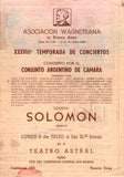Solomon - Signed Program Buenos Aires 1950