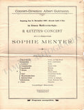 Menter, Sophie - Set of 3 Concert Programs Vienna 1897 & 1900