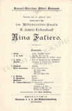 Menter, Sophie - Set of 3 Concert Programs Vienna 1897 & 1900