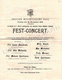 Spielmann, Poldi - Wolfsthal, Max & Others - Concert Program Vienna 1898