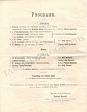 Spielmann, Poldi - Wolfsthal, Max & Others - Concert Program Vienna 1898