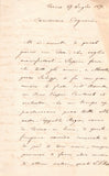 Tempia, Stefano - Autograph Letter Signed 1899