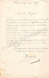 Esliard, Victor Laurent (Surville) - Set of 2 Autograph Letters Signed