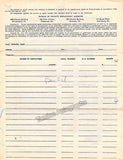 Bechet, Sydney - Signed Contract