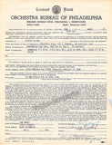 Bechet, Sydney - Signed Contract
