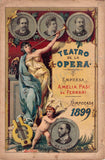 Caruso, Enrico & Others - Set of 4 Unsigned Programs Teatro de la Opera 1899