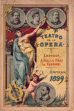 Caruso, Enrico & Others - Set of 4 Unsigned Programs Teatro de la Opera 1899
