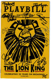 The Lion King - Signed Broadway Musical Playbill