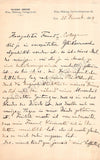 Leschetizky, Theodor - Autograph Letter Signed 1889