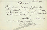 Dubois, Theodore - Autograph Note Signed 1892