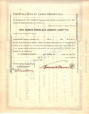 Edison, Thomas Alva - Signed Stock Certificate