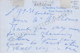 Aksarova, Valentina - Autograph Letter Signed