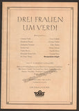 Cebotari, Maria - Unsigned Film Program for "Drei Frauen um Verdi"