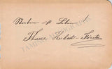 Herbert, Victor - Autograph Music Quote Signed 1886
