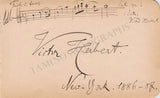Herbert, Victor - Autograph Music Quote Signed 1886