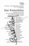 Vienna Opera - Collection of Signed Cast Pages 2001-2016 (Part I)