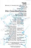 Vienna Opera - Collection of Signed Cast Pages 2001-2016 (Part I)