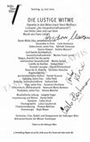 Vienna Opera - Collection of Signed Cast Pages 2001-2016 (Part I)