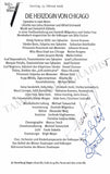 Vienna Opera - Collection of Signed Cast Pages 2001-2016 (Part I)