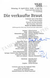 Vienna Opera - Collection of Signed Cast Pages 2001-2016 (Part I)