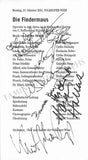 Vienna Opera - Collection of Signed Cast Pages 2001-2016 (Part II)