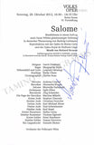 Vienna Opera - Collection of Signed Cast Pages 2001-2016 (Part II)
